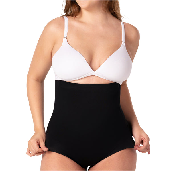 Fajas MYD P06336 Extra High-Waist Control Panty | Seamless Anti-Roll Natural-Lift Shaper