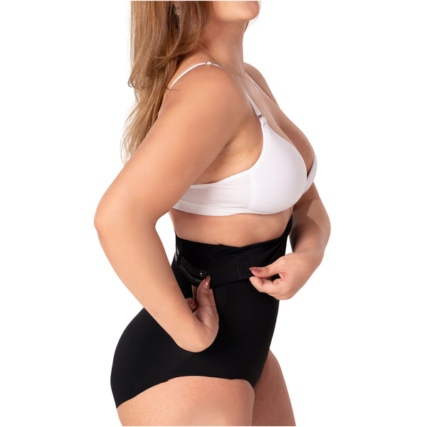 Fajas MYD P06336 Extra High-Waist Control Panty | Seamless Anti-Roll Natural-Lift Shaper