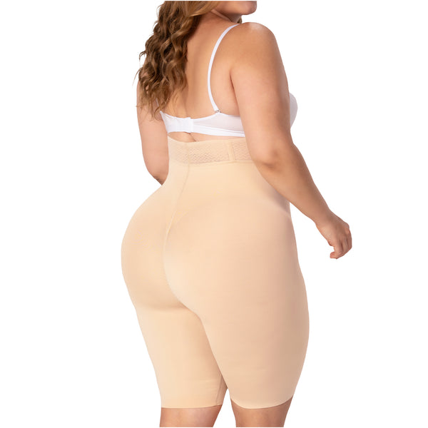 Fajas MYD SXA06313 Knee-Length Shaper | Extra High-Waist Control Short