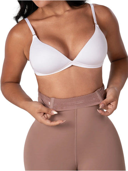 Fajas MYD SXA06313 Knee-Length Shaper | Extra High-Waist Control Short