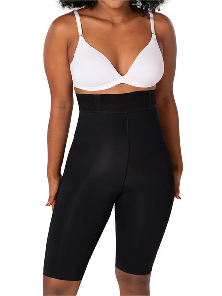 Fajas MYD SXA06313 Knee-Length Shaper | Extra High-Waist Control Short