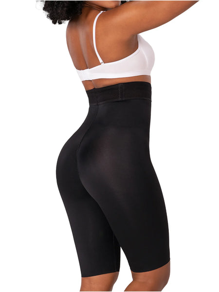 Fajas MYD SXA06313 Knee-Length Shaper | Extra High-Waist Control Short