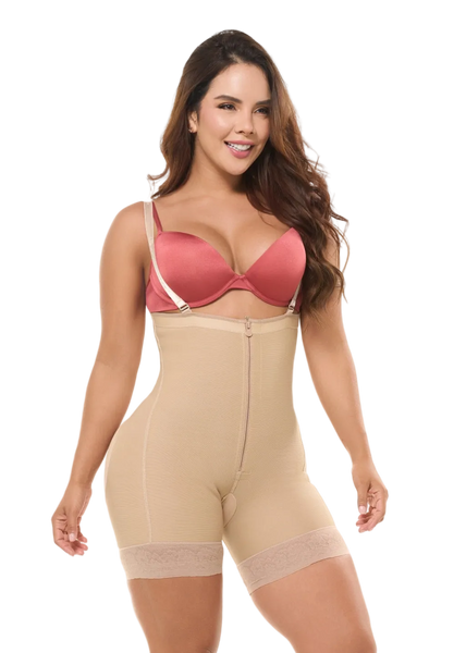 Fajas Salome 0215 | Postpartum Body Shaper after Pregnancy Girdle | Daily Use Strapless Butt Lifter Shapewear for Dress