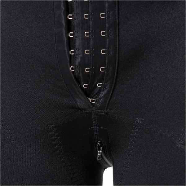 Fajas Salome 6411 Stage 2 Post-Op Faja | Adjustable 3-Row Hook Shaper | Mid-Thigh Hourglass Contouring