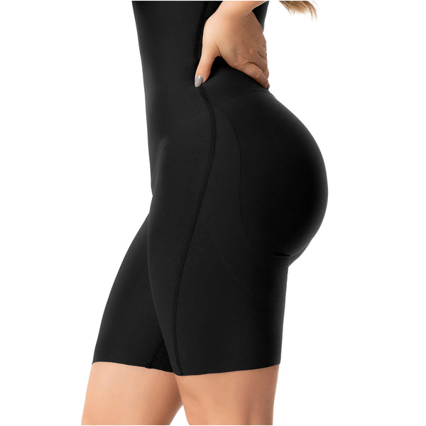 Fajas Salome 248032 | Mid-Thigh Bodysuit | Seamless Tummy Control & Pre-Molded Butt Lift