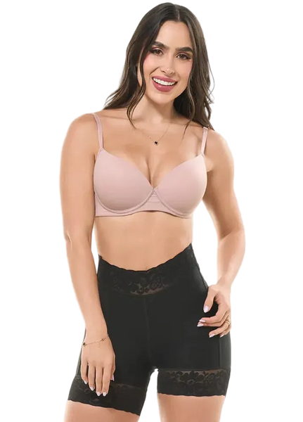 Fajas Salome 0321 | High Waist Compression Slimmer Butt Lifter Shapewear Shorts | Powernet
