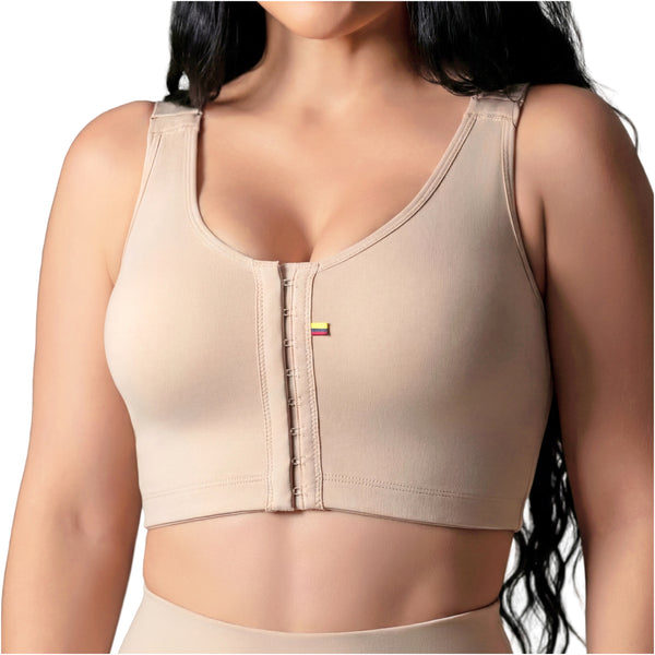 Salome 8501 | Post-Surgical High-Back Bra with Maximum Support | Soft Compression Recovery
