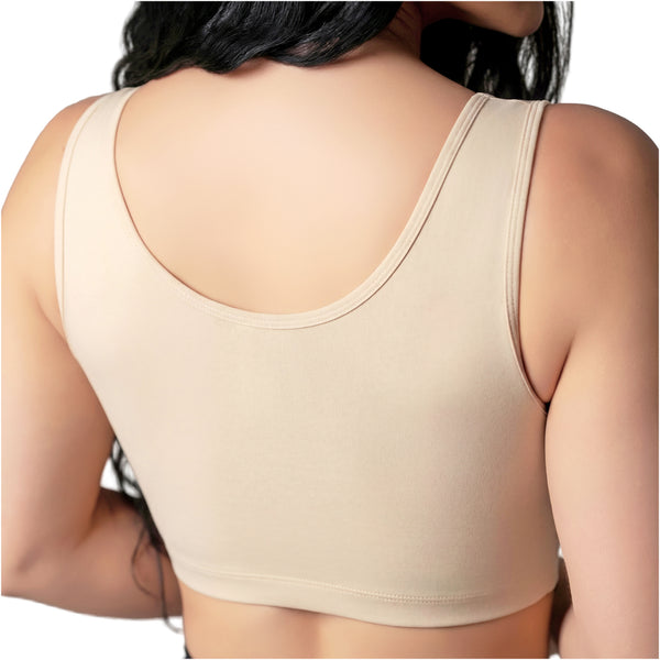 Salome 8501 | Post-Surgical High-Back Bra with Maximum Support | Soft Compression Recovery