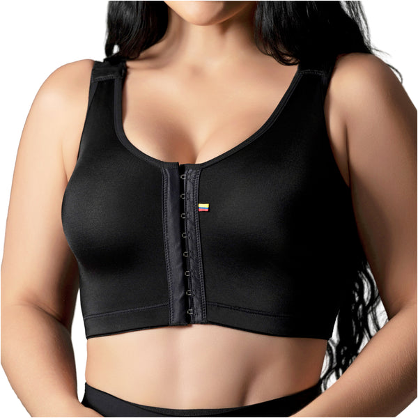 Salome 8501 | Post-Surgical High-Back Bra with Maximum Support | Soft Compression Recovery