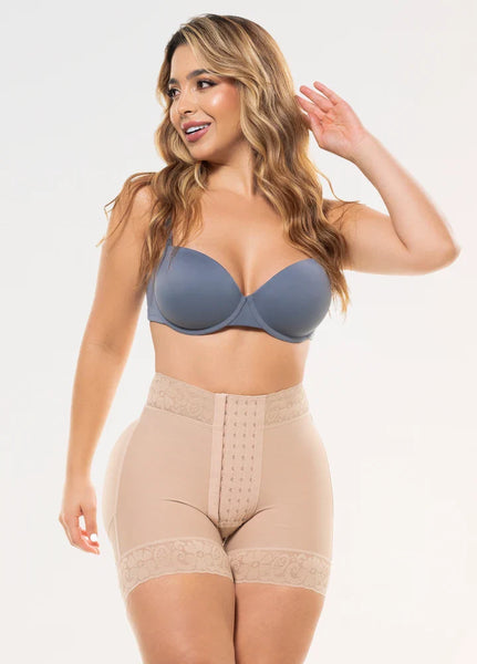Fajas Salome 613 | Hip & Butt Lifting Powernet Shaper Shorts