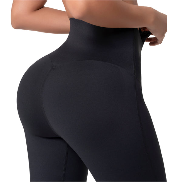 Fajas Salome 6501ZF | High-Waist Control Leggings with Front Zipper | Butt-Lift & Tummy Control - Cata1og.com