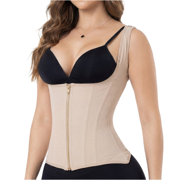Fajas Salome 7013-CCB | Colombian Vest Shapewear for Tummy Control and Waist for Women | Fajas Colombianas Reductoras Reloj de Arena