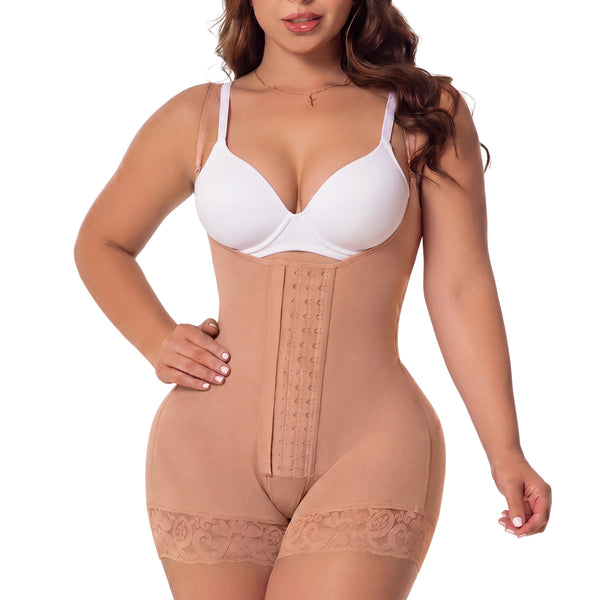 Salome 6066 | Open-Bust High Compression Powernet Faja | Stage 2 Post-Op Body Sculpting