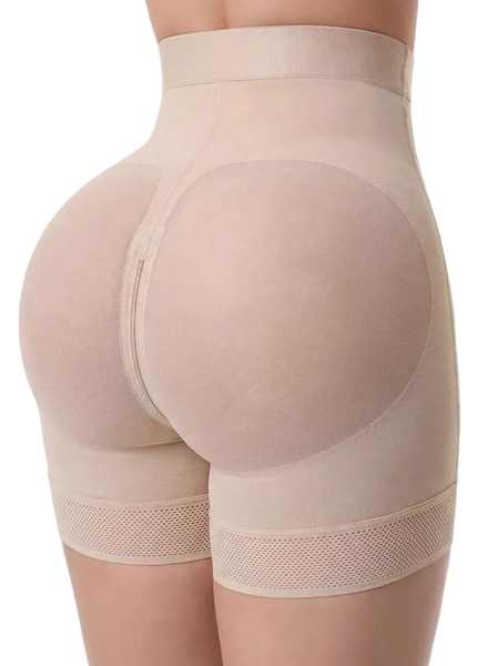 Fajas Salome TC01C5 | Élite High Compression Shaper Short | 3-Level Control & Pre-Molded Butt Lift - Cata1og.com