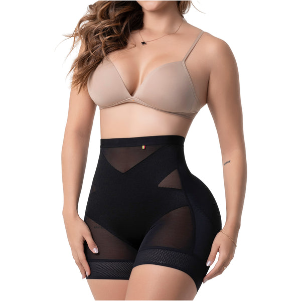 Fajas Salome TC02C5 | Pull-Up Shaper Shorts | Seamless High Compression & Pre-Molded Glute Lift