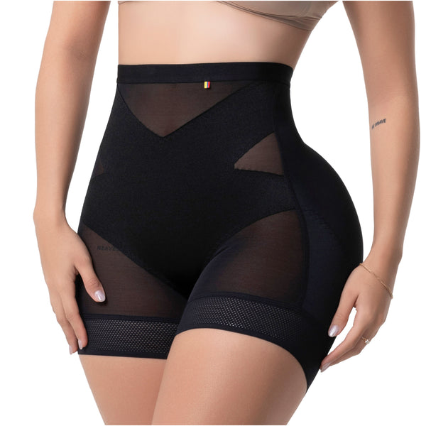 Fajas Salome TC02C5 | Pull-Up Shaper Shorts | Seamless High Compression & Pre-Molded Glute Lift