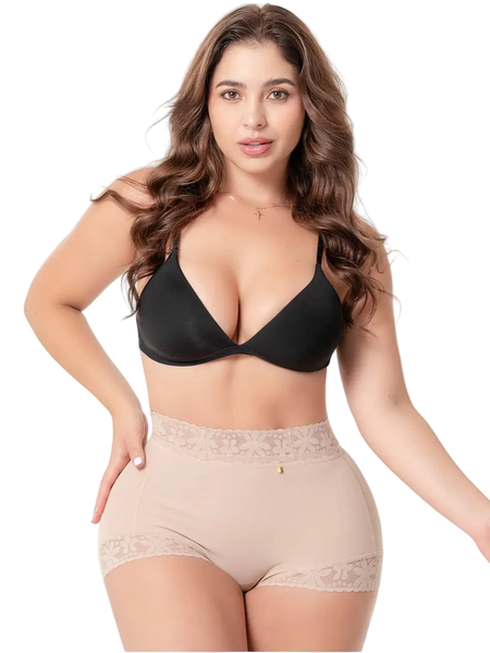 Fajas Salome 06L5 | Colombian Butt Lifter Shorts | High-Waisted Faja Shorts for Tummy Control