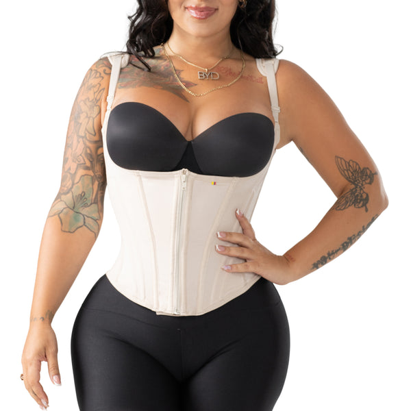 Snatched Body 002424 Vest Underbust Corset | 15-Bone Waist Cincher