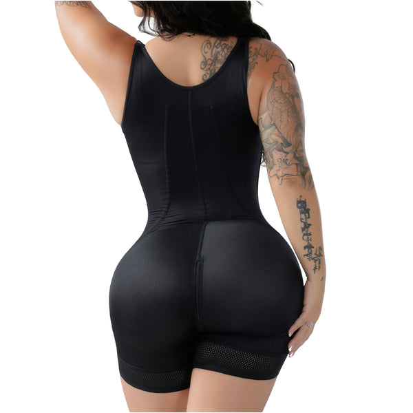 Snatched Body 002425 Open Bust Short Faja | Butt Lifter Hook Closure Corset Shapewear