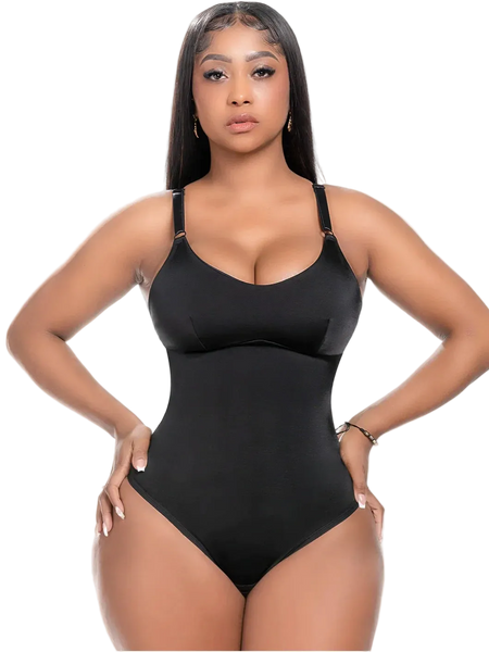 Snatched Body DQ01L4 Bodysuit Tummy Control Thong Shapewear for Women