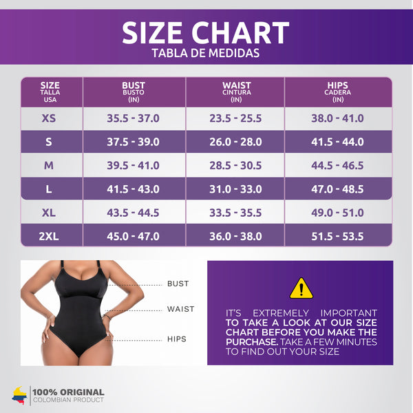 Snatched Body DQ01L4 Bodysuit Tummy Control Thong Shapewear for Women