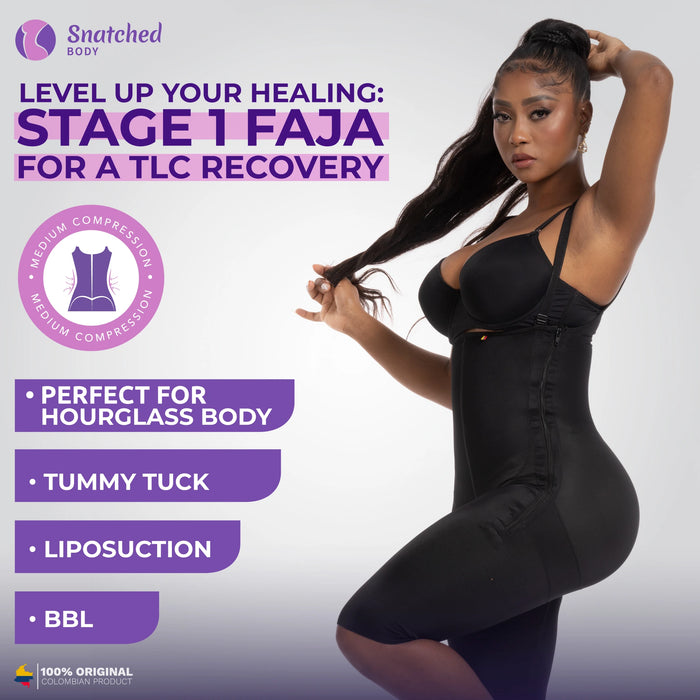 SNATCHED BODY DQ02L4 Post Surgery BBL Stage 1 Faja for Guitar Body Shapes