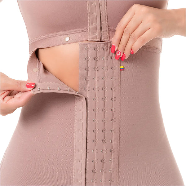 SONRYSE 052 | Colombian Full Body Shaper for Post Surgery with Built-in Bra | Butt Lifting Effect and Tummy Control | Powernet