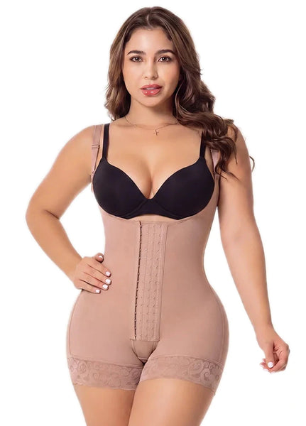 Salome 6066 | Open-Bust High Compression Powernet Faja | Stage 2 Post-Op Body Sculpting
