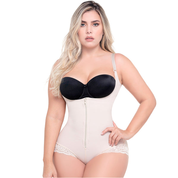 Sonryse 413ZF Bodysuit Removable Straps Open Bust