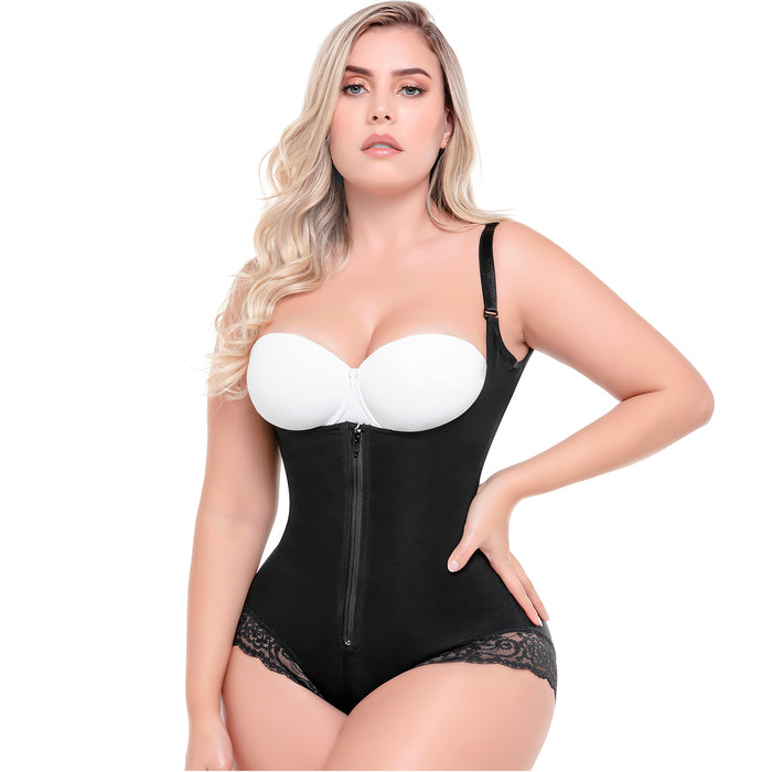 Sonryse 413ZF Bodysuit Removable Straps Open Bust