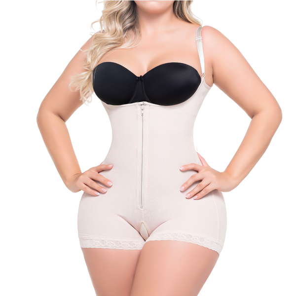 SONRYSE 496ZF Postpartum &  Post Surgery Shapewear | Girdle for Women Faja Colombiana With Zipper