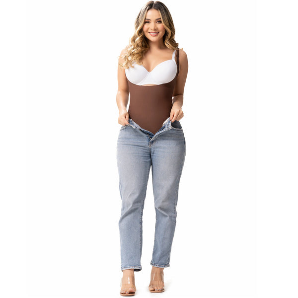 Sonryse SP45NC Open Bust Tummy Control Panty Shapewear Bodysuit