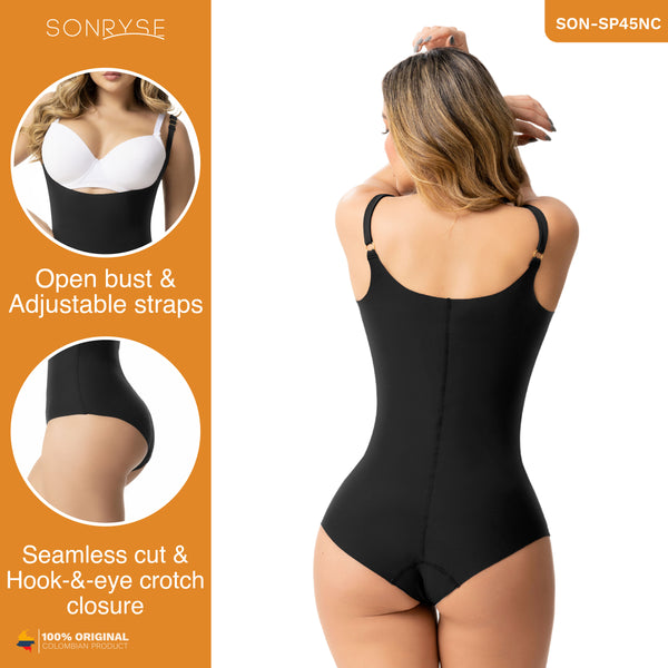 Sonryse SP45NC Open Bust Tummy Control Panty Shapewear Bodysuit