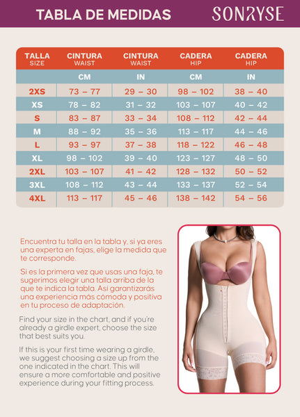 SONRYSE 066 |  Colombian Postpartum Bodysuit Shapewear | Butt Lifting Effect & Tummy Control | Powernet