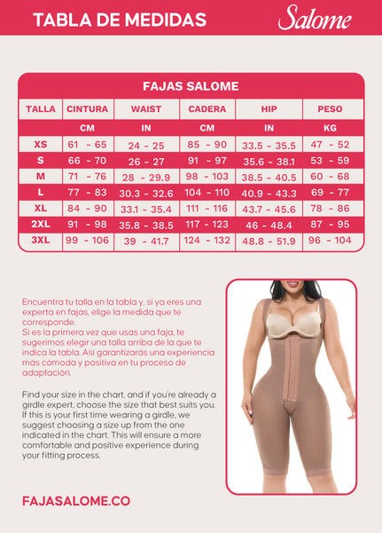 Fajas Salome 0216 | Open Bust Tummy Control Butt Lifter Shapewear | Daily Use & Postpartum Body Shaper for Women | Powernet