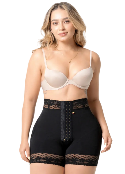 Fajas Salome 09L5 | High-Waisted Shaper Shorts with Front Hooks - Cata1og.com