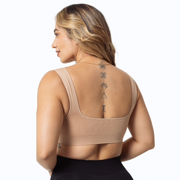 Seamless Top Bra with Built-In Cups | Wire-Free & Comfortable