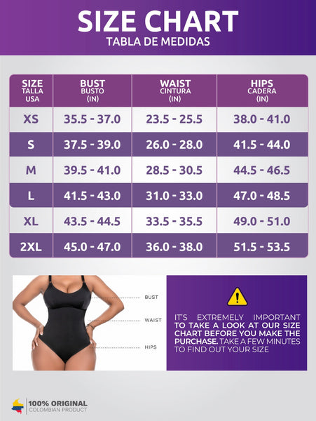 Snatched Body DQ01L3 Tummy Control Shapewear Bodysuit for Women with Built-in Bra