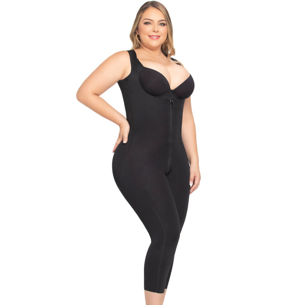 Up Lady 6251 Seamless Tummy Control Shapewear Bodysuit for Women Stage 1 Faja Knee Length