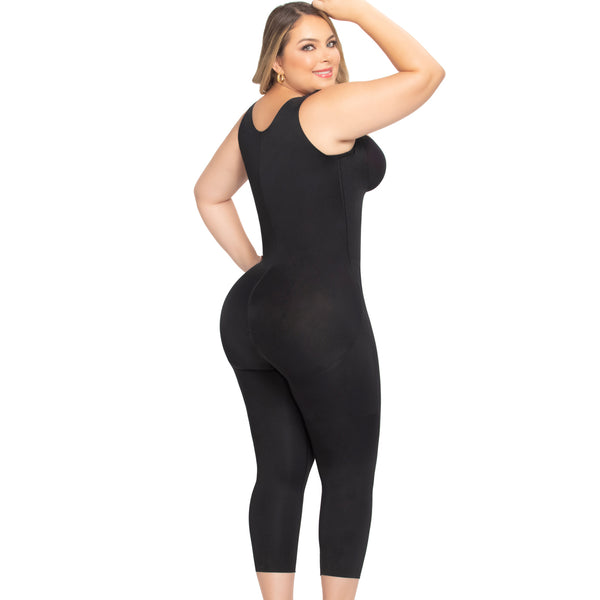 Up Lady 6251 Seamless Tummy Control Shapewear Bodysuit for Women Stage 1 Faja Knee Length