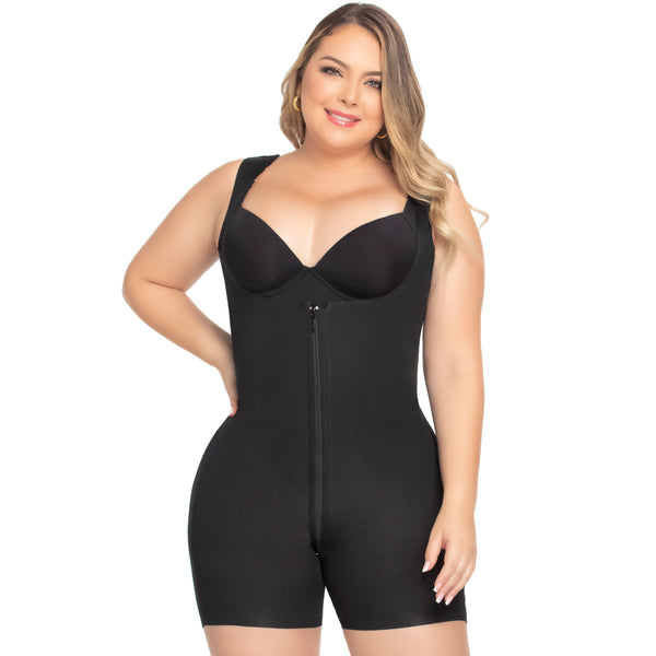 Up Lady 6253 Tummy Control Seamless Shapewear Bodysuit Short Faja Stage 1