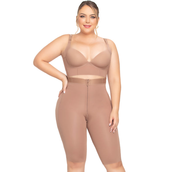 Up Lady 6260 Seamless Tummy Control Strapless Shapewear for Women Knee-length Faja Stage 1