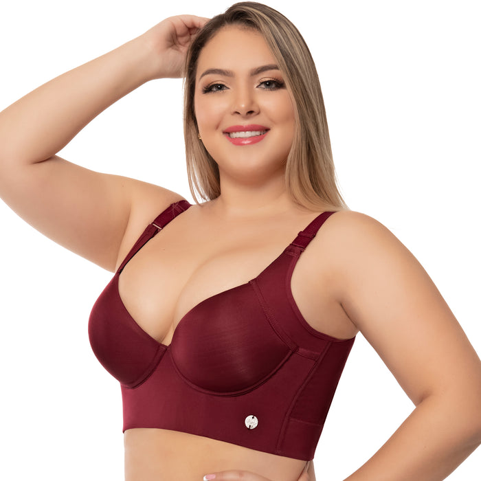UpLady 8532 | Extra Firm High Compression Full Cup Push Up Bra | Powernet