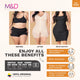 Fajas MYD 0065 Mid Thigh Bodysuit Shaper for Women / Powernet