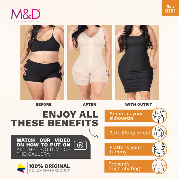 Fajas MYD 0161 Full Bodysuit Body Shaper for Women / Powernet