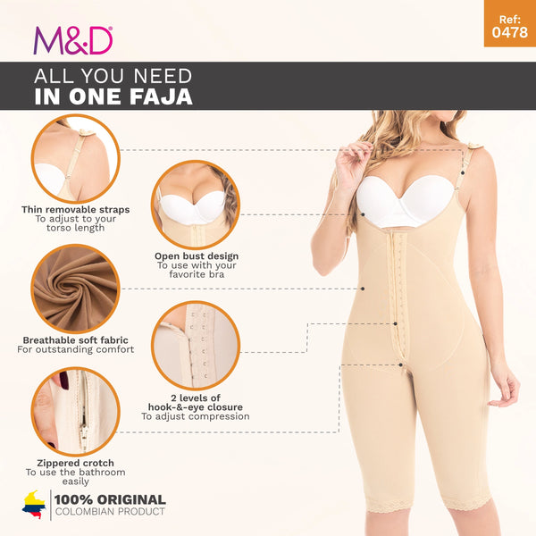 Fajas MYD 0478 Slimming Full Body Shaper for Women