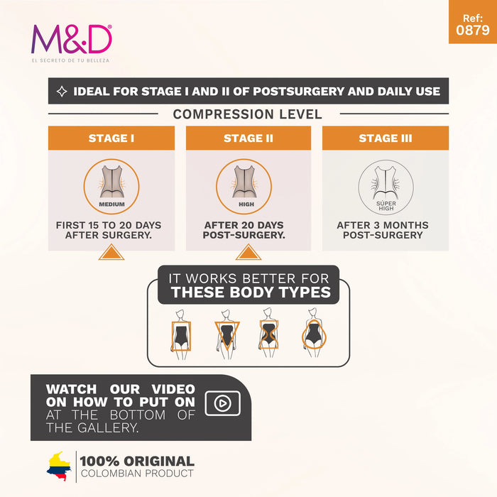Fajas MYD 0879 Post-Surgical Full Body Shaper for Women