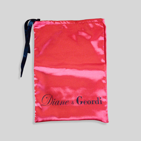 Diane & Geordi Satin Bag with Logo