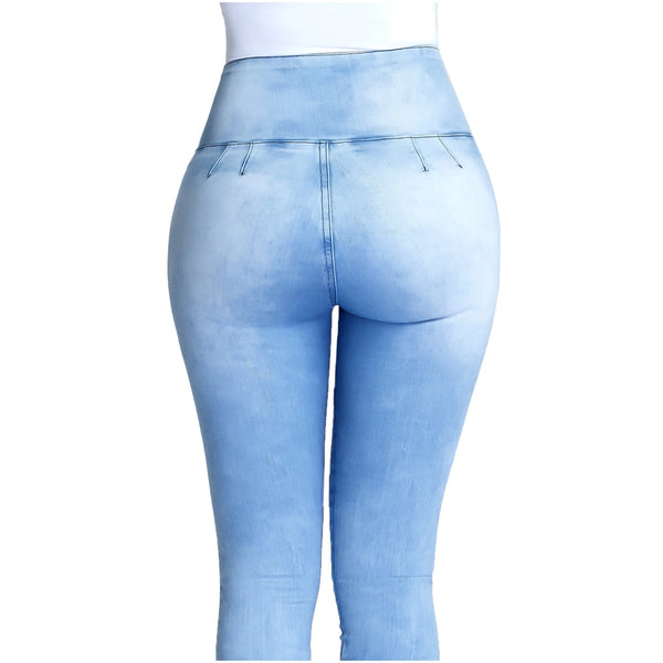 Lowla 239257 | Colombian Butt Lifter Capri Skinny Jeans with Inner Girdle - Pal Negocio