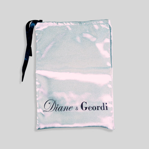 Diane & Geordi Satin Bag with Logo
